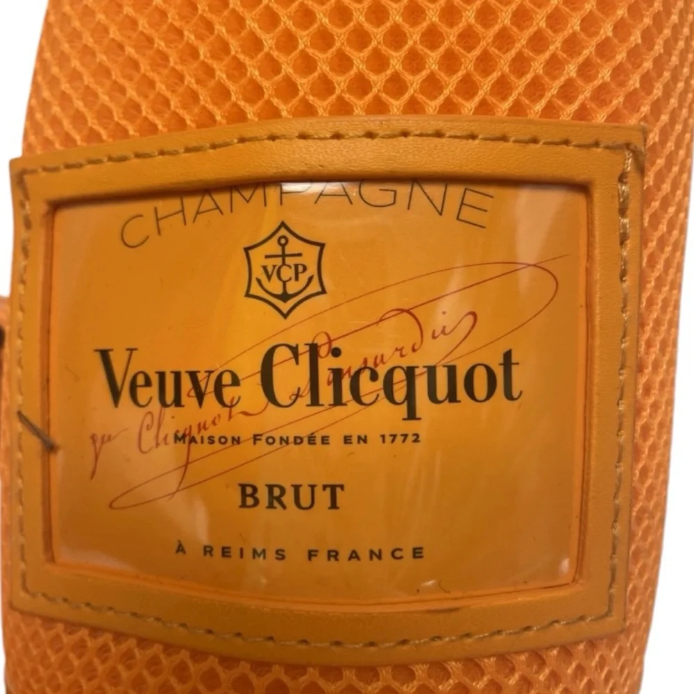 Veuve Clicquot Champagne Ice Jacket Bottle Holder Carrier Coozie Orange/Gold